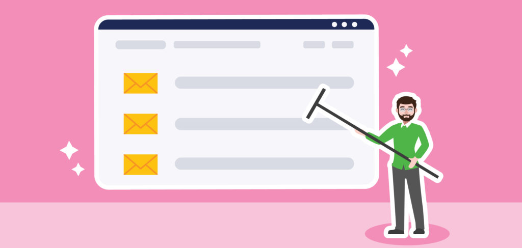 Spring cleaning your email Business professional cleaning emails