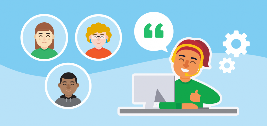 Anticipating the needs of your customers Support chatting with a multiple customers