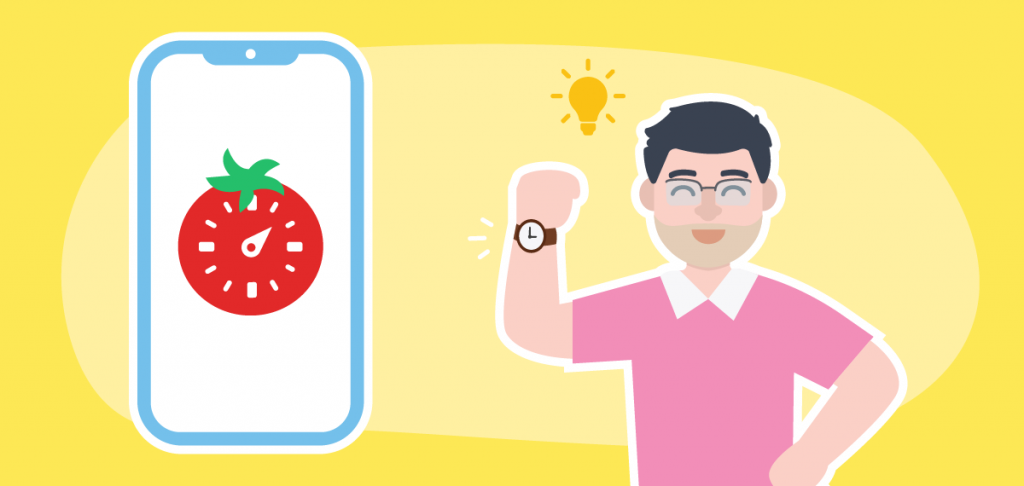 Save time with browser extensions Entrepreneur with Pomodoro timer